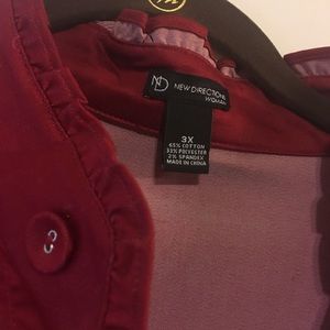 NWT Ruffle Jacket, 3x
